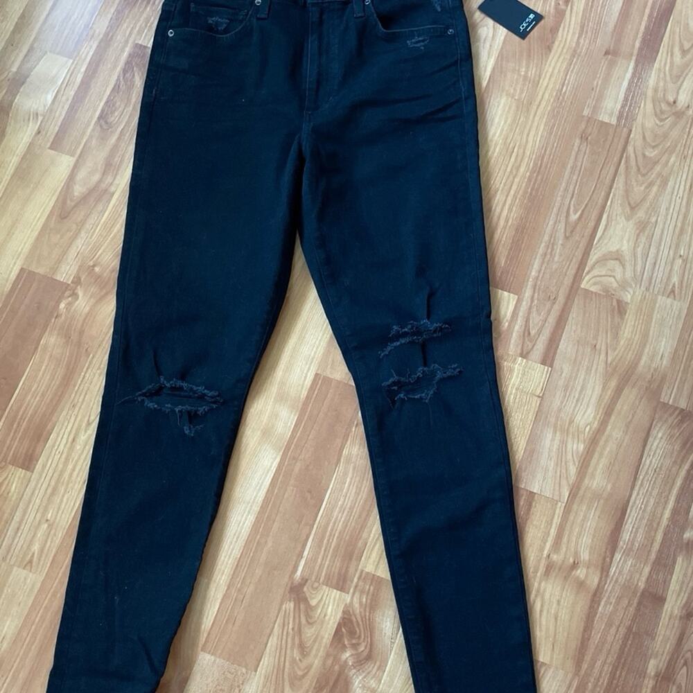 Joe's high rise‎ skinny ankle Black Jean